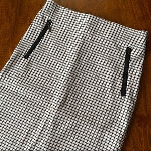 Rachel Zoe Grid Pencil Skirt